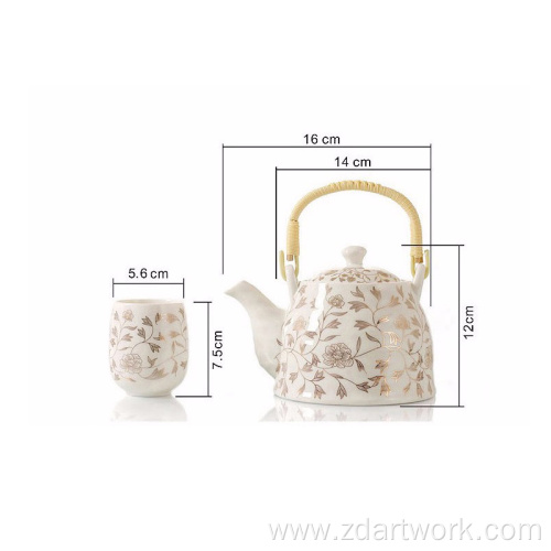 Chinese teapot suit Chinese knot